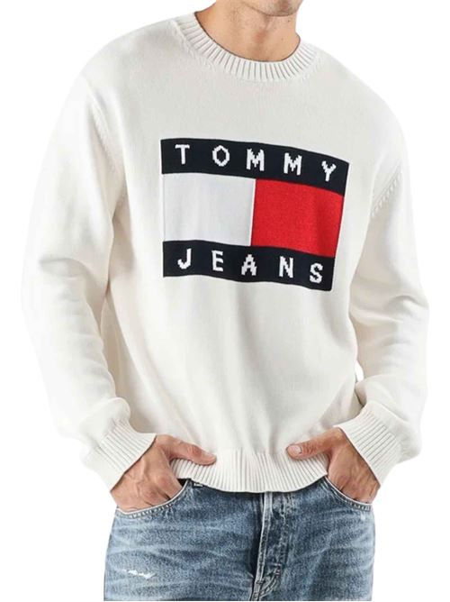 Maglioncino in cotone con logo Tommy Jeans | DM0DM23413YBH